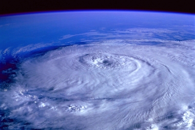 Picture of a hurricane.